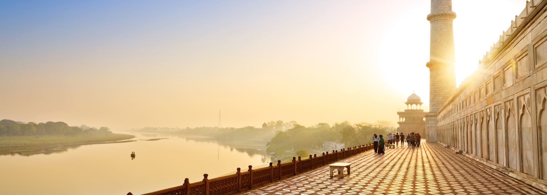 Taj Mahal at sunrise