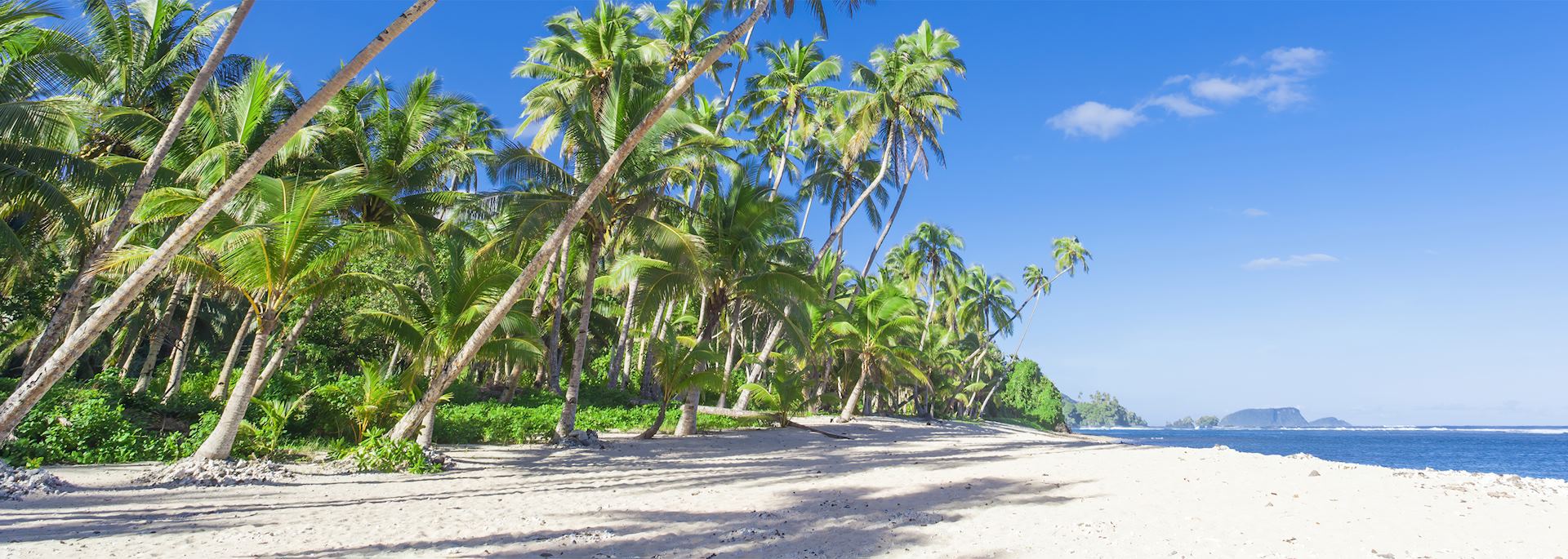 Pristine beach, Samoa